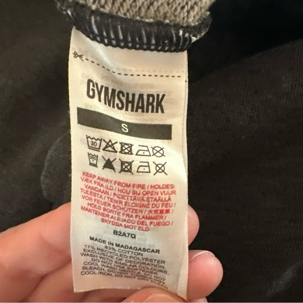 Gymshark Jogger Women S Black/Gray 27.5" Tapered Yoga Gym Terrry B2A7Q - Picture 8 of 10